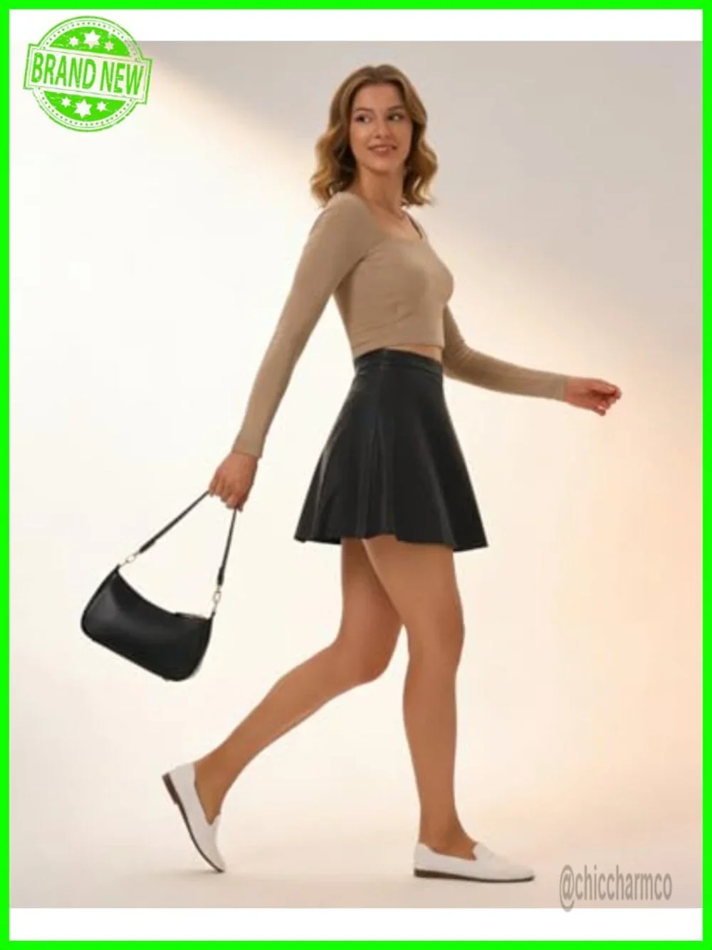 PU Leather Shoulder Bag Clutch Tote Hobo Handbag Crossbody Purse
